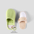 Men Winter Slippers Women Simple Fur Shoes For House Fluffy Slides Couples Keep Warm Plush Slipper Bedroom Cotton Shoe Plus Size. 