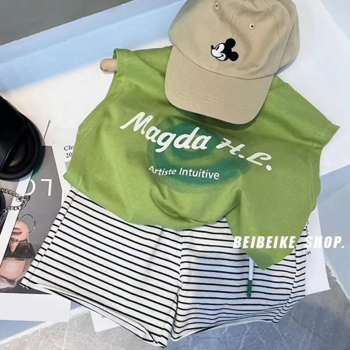 2024%20Children's%20Short%20Sleeve%20Dinosaur%20Set%20Summer%20New%20Boys%20Kids%20Baby%20T-shirt%20Shorts%202-Piece%20Set%20Korean%20Version%20-%20Image%208