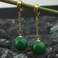 Anime DBZ Super Dragon Ball Z Son Goku Zamasu Vegetto Time Earring Ear Clips Vegeta Cosplay Merch Green Yellow Earrings Prop.