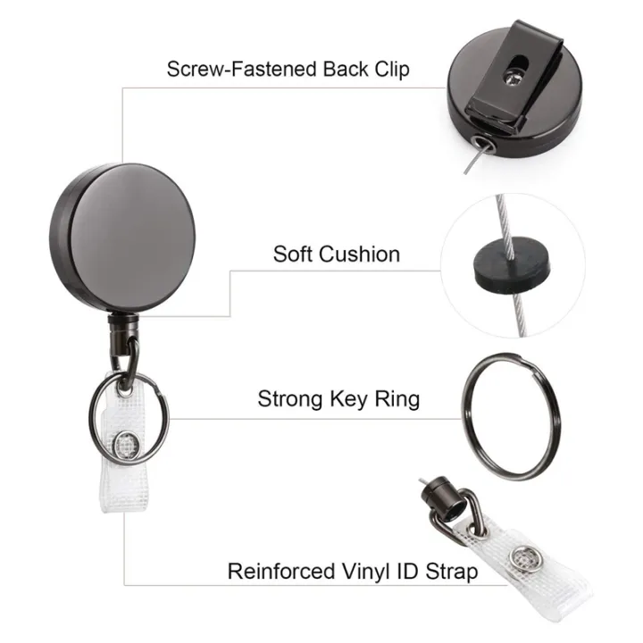 2%20Pack%20Mini%20Heavy%20Duty%20Retractable%20Badge%20Holder%20Reel,%20Metal%20ID%20Badge%20Holder%20with%20Belt%20Clip%20Key%20Ring%20for%20Name%20Card%20Keychain(Small%20Glossy%20Black)%20-%20Image%204