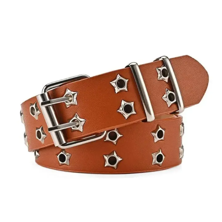 Adjustable%20Rivet%20Belt%20Trendy%20Double%20Buckle%20PU%20Leather%20Goth%20Belt%20Star%20Design%20Double%20Pin%20Belt%20for%20Men's%20Fashion%20Women's%20Fashion%20-%20Image%209