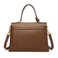Genuine Leather Bag Women's 2023 New High-value Versatile Women's Leather Doctor Bag Commuter Bag Simple Temperament One-Shoulder Handbag.