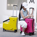 Children can sit and ride luggage, trolley suitcase, new luggage, 20 inch 24 inch suitcase, multifunctional luggage wholesale. 