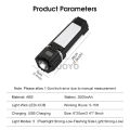 Auoyo Camping Light Work Light Flashlight Portable Adjustable Repair Light USB Rechargeable Warning Light Magnetic Work Light Camping Lantern with Hook for Car Repair Outdoor Home Camping Emergency.