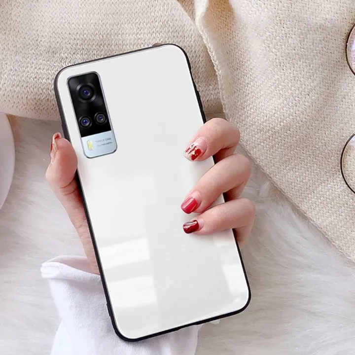 Glass%20Back%20Case%20Cover%20for%20Vivo%20Y51%20(2020)/%20Vivo%20Y51A%20Black%20Glass%20white%20Glass%20-%20Image%202