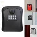 Key Storage Lock Box Combination Lock Box 4 Digit for Indoor Home Garden Garage Store.