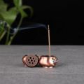 【Hey my home】1Pcs 7 Holes Multifunction Zinc-copper Vintage Design Mini Incense Burner Buddha Temple Incense Teahouse Decor.