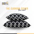 Cushion Cover, Black & White (20"x12"), Only Cover, 1 Pcs. 