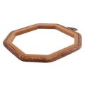 4PCS Octagon Embroidery Hoops Imitated Wood Cross Stitch Hoop Set Display Frame for Art Craft Handy Sewing and Hanging.