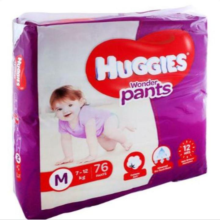 Huggies Wonder Pants. Pant System Baby Diaper. Medium (M)Size. 7-12 kg -Diaper