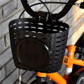 2X Kids Bicycle Basket, Children Plastic Front Handlebar Bike Basket for Storage, Black.