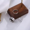 Three-piece Suit Ring/Opening Adjustable Ring Set/Vintage Drop Acrylic Ring Set Chain Jewelry Valentine's Day Gifts for Girlfriend.