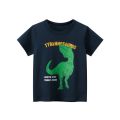 2023 Summer T Shirt Children Boys Short Sleeve O-Neck Cotton T-shirt Dinosaur Cartoon Tops Tees Kids Clothes Dropshipping.