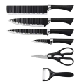 "Stainless Steel Kitchen Zepter (Black) -6 Pcs Set ". 