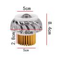 12V Motorcycle Head Light Lamp Projector Lens Light With Led Angel Devil Eyes Headlight 30W 1200Lm 200000H Double Aperture Light(Pink and Blue). 