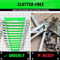 2 Pack Magnetic Wrench Organizer,Wrench Tool Box,1/4 - 1/16 Inch.