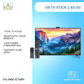 U8 TV Stick 2.4G 5G Dual WIFI Android Smart Free Tv with voice remote.