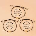 3pcs Promise Bracelets Distance Matching Bracelets Set Friendship Family Mother 40GB.