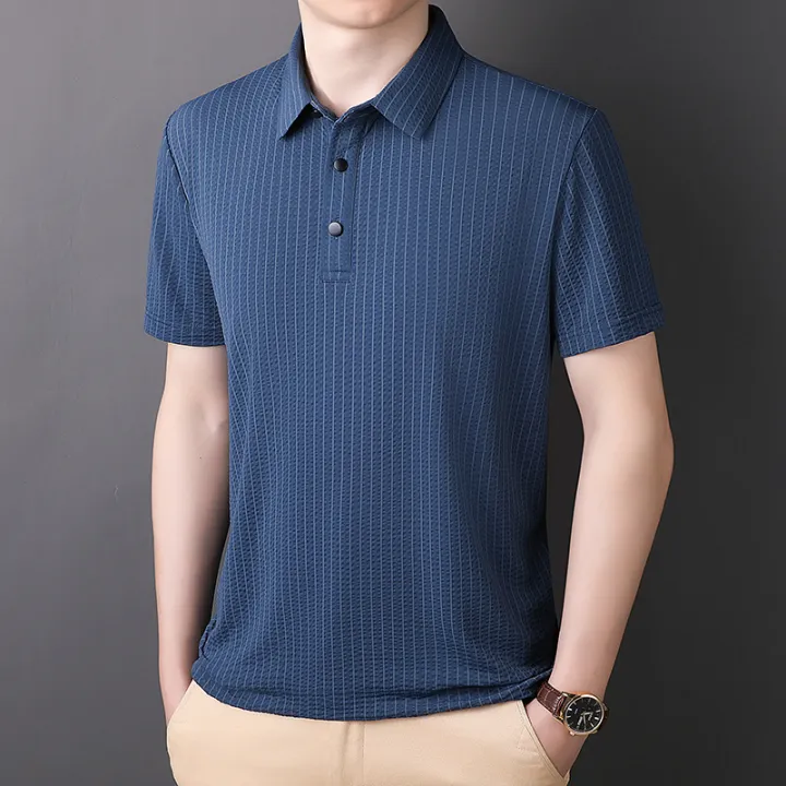 Men's%20polo%20shirt,%20summer%20new%20Korean%20version%20of%20business%20casual,%20youth%20fashion%20casual%20lapel%20ice%20silk%20short%20sleeve%20top%20-%20Image%208