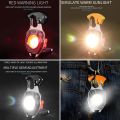 COB Work Lights 3 Gears Multifunction Rechargeable Flashlight with Cigarette Lighter Screwdriver LED Keychain Lamp for Camping Bike Accessories.