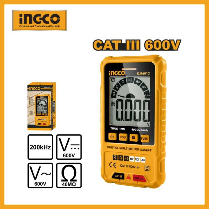 Multimeter Inco Model INGCO Digital multimeter With 2pcs R03 AAA batteries DM6012 | Daraz.com.bd