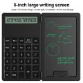 Mini Foldable 12-Digit Scientific Calculators with 5Inch LCD Notepad Writing Pad With Stylus For Students Office MuXiaRe.