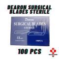 Dearon Surgical Blades Sterile 100pcs,Size-11. 