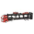 Friction Powered Transport Car Carrier Truck Toy for Boys Girls White. 