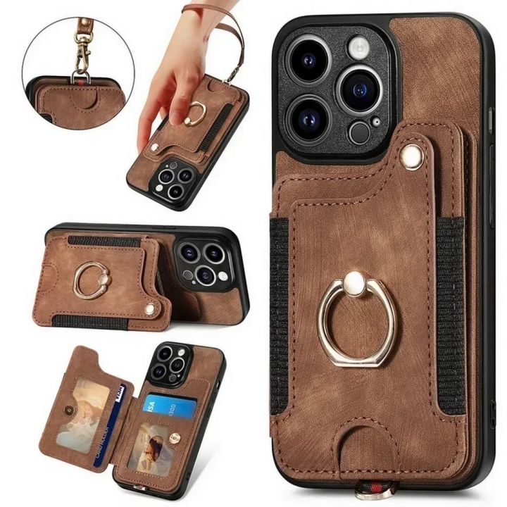 For Redmi Note 13 Pro Plus Mi 13T RFID Leather Back Cover For Xiaomi Poco X3 NFC X5 F5 X4 M3 M4 X6 M6 Pro X 6 C65 M5 M5S F4 Case