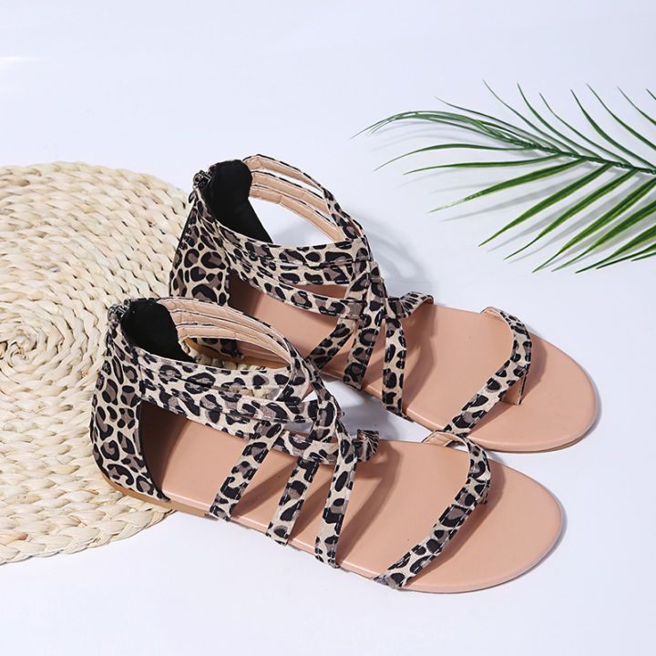 2021%20summer%20new%20European%20and%20American%20plus%20size%20woven%20flat%20back%20zipper%20roman%20sandals%20women's%20spot%20clip%20toe%20women's%20shoes%20-%20Image%207