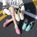 Elegant pumps rain boots women's fashion internet celebrity low top short tube anti-slip waterproof shoes kitchen work rubber shoes.