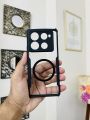 Shock Proof Clear Protective Back Case for Infinix Note 40 Pro/40s/Note 40 4G- AirEDGE Technology | 360 Degree Camera Protection | Transparent Hybrid Back Case Mobile Cover - Black.
