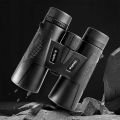 12×42 HD Zoom Binoculars Low Light Level Night Vision Binocular BAK4 Prism Long Distance Telescope with Diopter Ring for Hunting. 