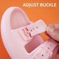 Fashion Buckle Thick Platform Slippers Women Home Soft Sole eva Cloud Slides Sandals Woman 2023 Summer Non Slip Beach Flip Flops. 