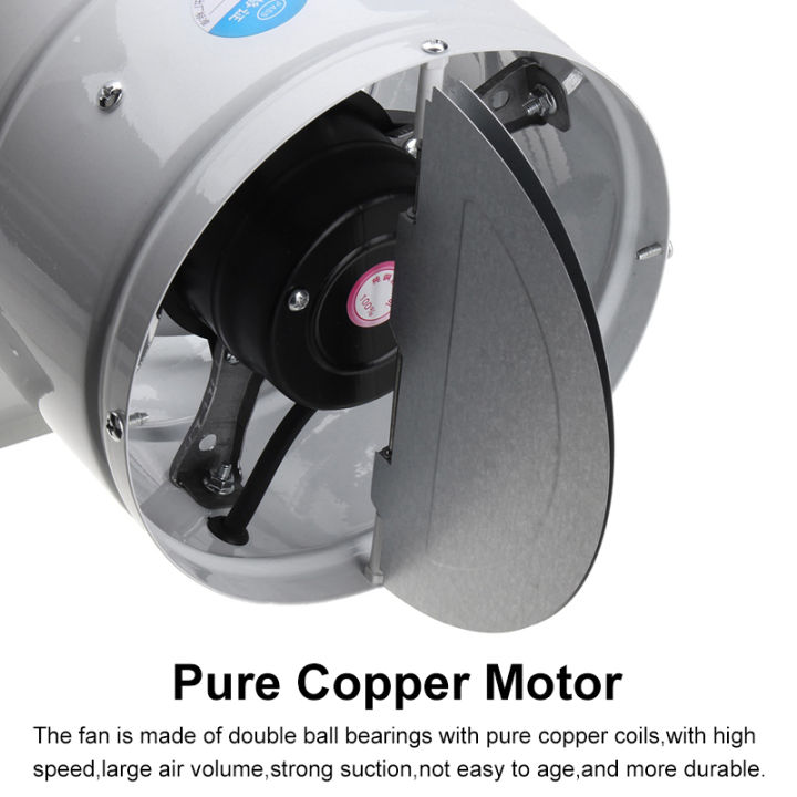 Facilitating%20your%20life%204/6/8%20Inch%20White%20Shell%20Stainless%20Steel%20Fan%20Blade%20High-speed%20Silent%20Exhaust%20Fan%202800%20(r/min)%20-%20Image%205