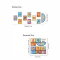 Digital Jump Lattice children's wall stickers, games, preschool education floor stickers, children's rooms, kindergarten floor decoration floor stickers.