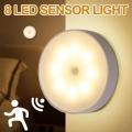 LED PIR Motion Sensor Light Rechargeable Small USB Night Llight Bedroom Night Light Kitchen Cabinet Light Children's Night Light Rechargeable Small USB NightLlight.