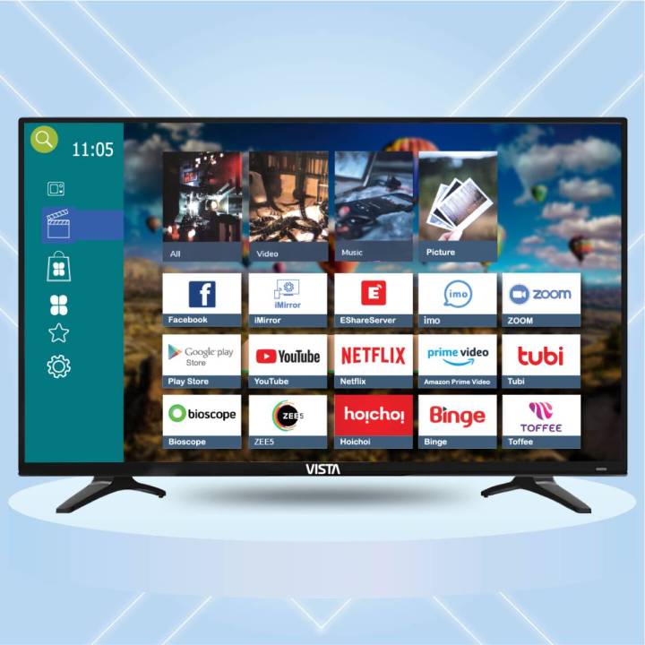 VISTA 75 Inch 4K UHD ANDROID LED TV VOICE COMMAND