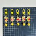 【Innovative】 New Ice Winnie The Pooh Keychain Yellow Bell Cartoon Cute Pendant WEIRUI.