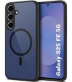 For Samsung Galaxy S25/S25 FE/S24/S24 FE/S23FE/S23 plus /24 plus /S25 plus MagSafe Compatible Shockproof Transparent Slim Fit Wireless Charging supported Frosted Border Phone Back Case Mobile Cover.