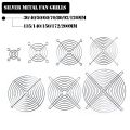 2PCS Cooling Fan Guard Metal Grill Computer Cover Fan Grill 30mm 40mm 50mm 60mm 70mm 80mm 90mm 120mm 135mm 140mm 170mm 200mm-2Pcs 60mm-Black Griils. 