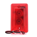 Mini Piezo Strobe Light Siren 12V Wired Alarm with Hi Sound 115dB.