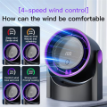 Desktop Circulating Fan USB Rechargeable Circulating Cooling Fan Electric High-Speed Fan. 