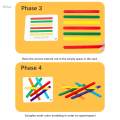 Kids Colorful Sticks Puzzle Logical Thinking Matching Games Children Early Learning Montessori Toys. 