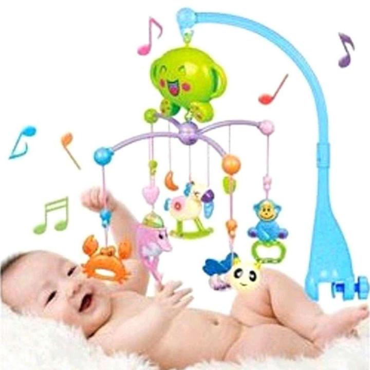 Plastic Bed Bell Toy - Multi-color