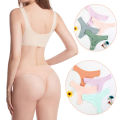 Pack Of 3- Pure Cotton Temptation V Female T-back 8 colors Available Girls Underwear Fashion Solid Color T Pants Ladies. 
