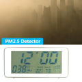 Portable Electronic PM2.5 Detector Air Quality Tester USB Monitor Clock Timer Smart Clock In Home/ Office/ Car. 