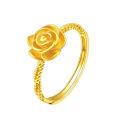 Rose Flower Rings For Women Romantic Flower Finger Couple Ring Wedding Jewelry Brave.