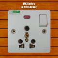 6 Pin MF Socket with Switch | Combined Socket (MK series). 