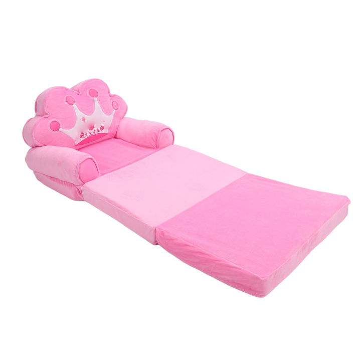 Toddler%20Chair%20Couch%20Lovely%20Cartoon%20Durable%20Flip%20Open%20Couch%20Sleeper%20Attract%20Attention%20Triple%20Folding%20for%20Kids%20for%20Reading%20-%20Image%202